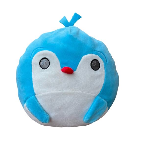 Marshmellow Penguin Plush Toy Stuffed Animal Stuffy Blue White Red Soft Cuddly - Picture 1 of 10